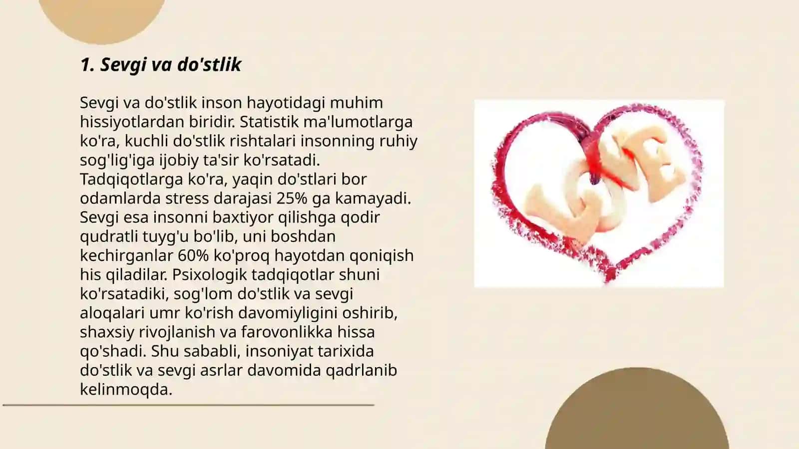 Sevgi va do'stlik 3