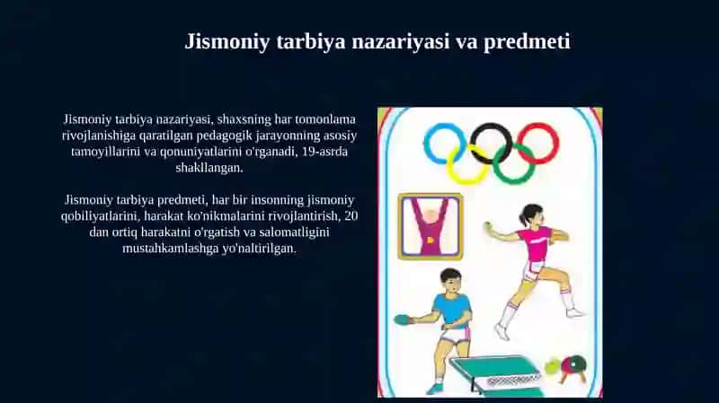 Jismoniy tarbiya nazariyasi va fanining predmeti va tushunchalari 3