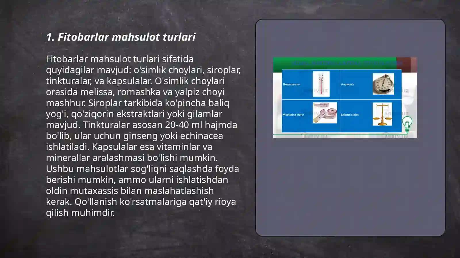 Fitobarlar mahsulot turlari 3
