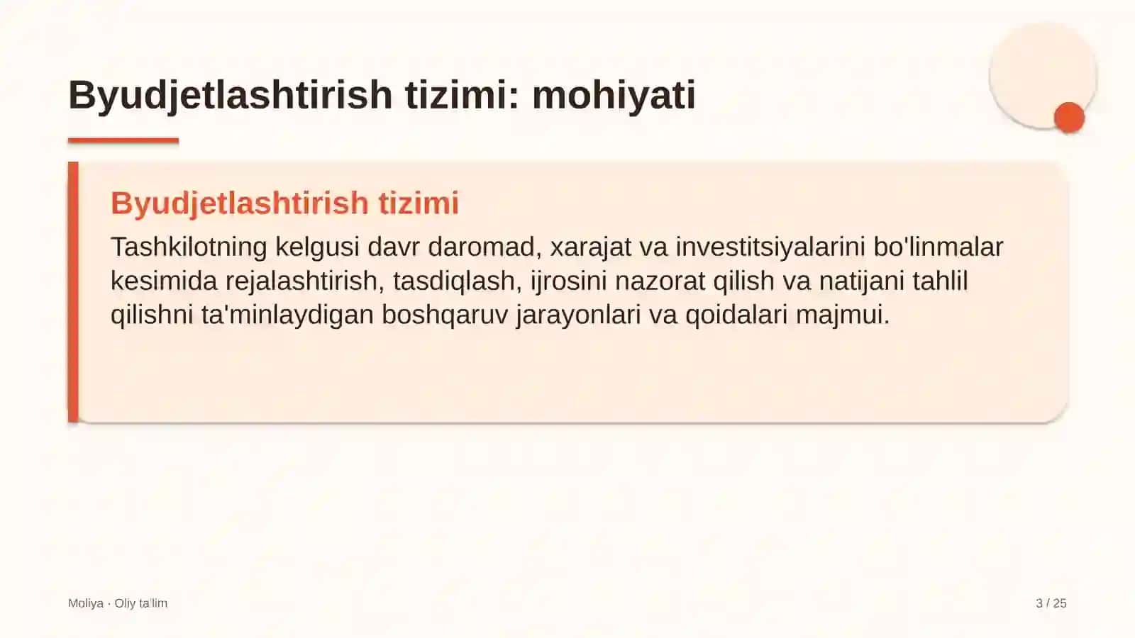 Kadrlar agentliklarida budjetlashtirish tizimi 3
