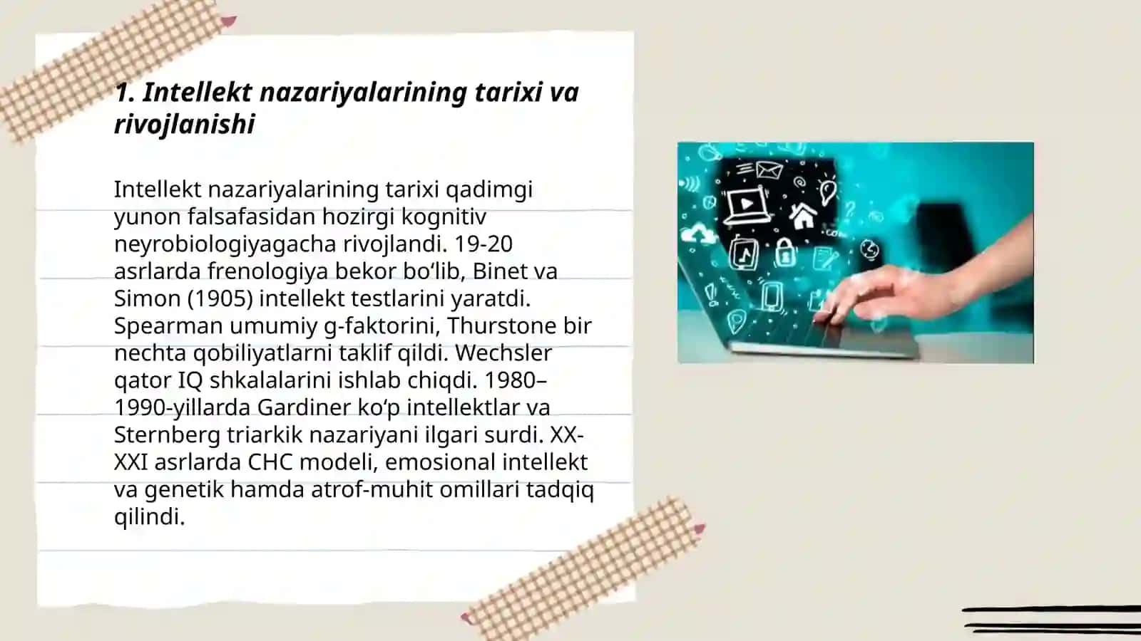 Intellekt va kreativlik nazariyalari 3