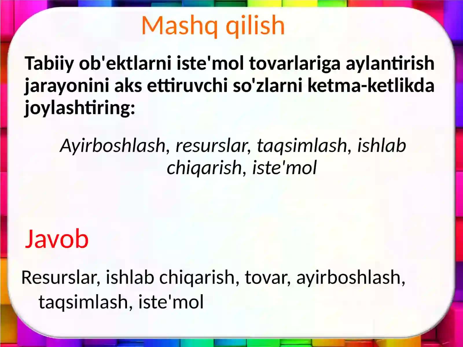 Iqtisodiy faoliyat 3