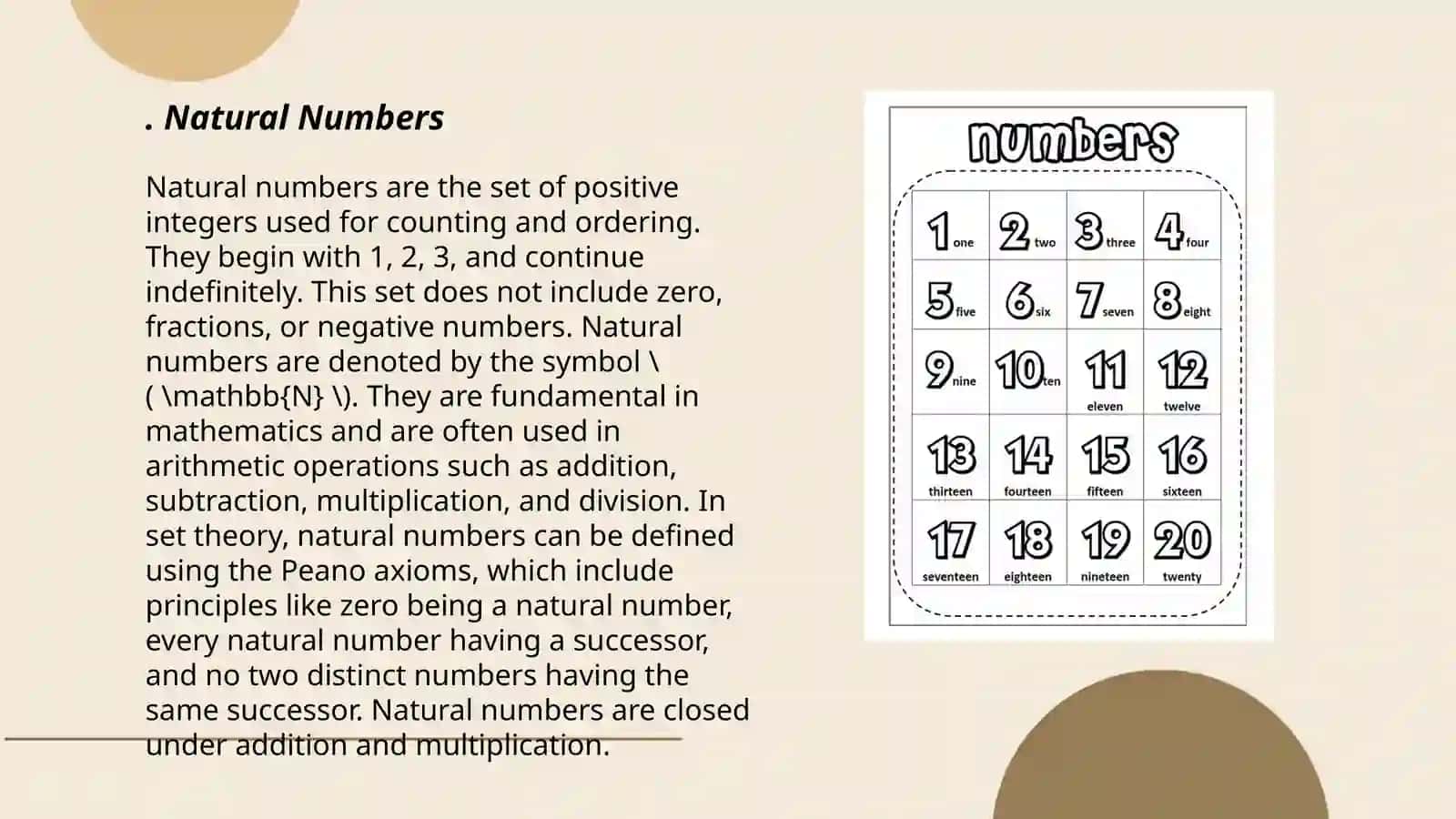 Natural Numbers 3