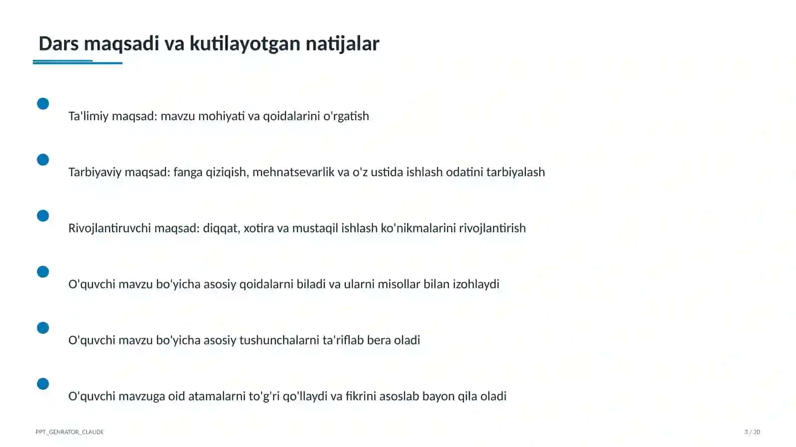 Moddalar va ularning xossalari: sof modda va aralashma (7-sinf) 3