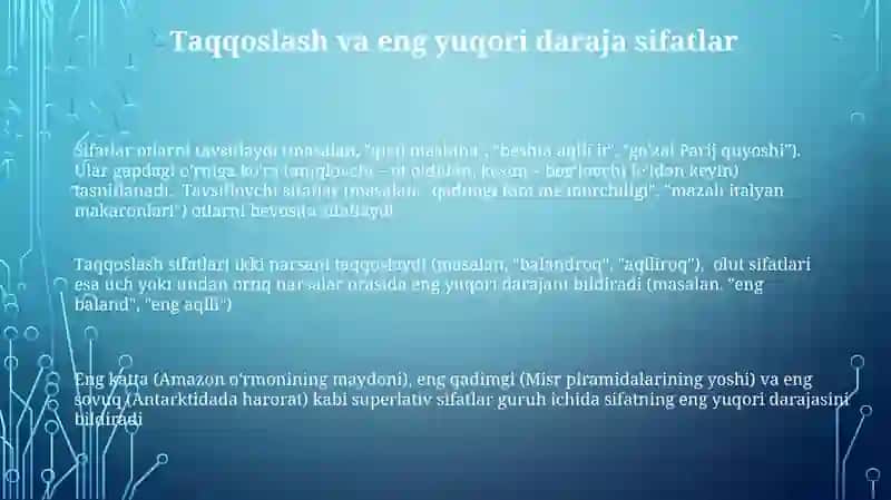 Fel yasovchi qoshimchalar 3