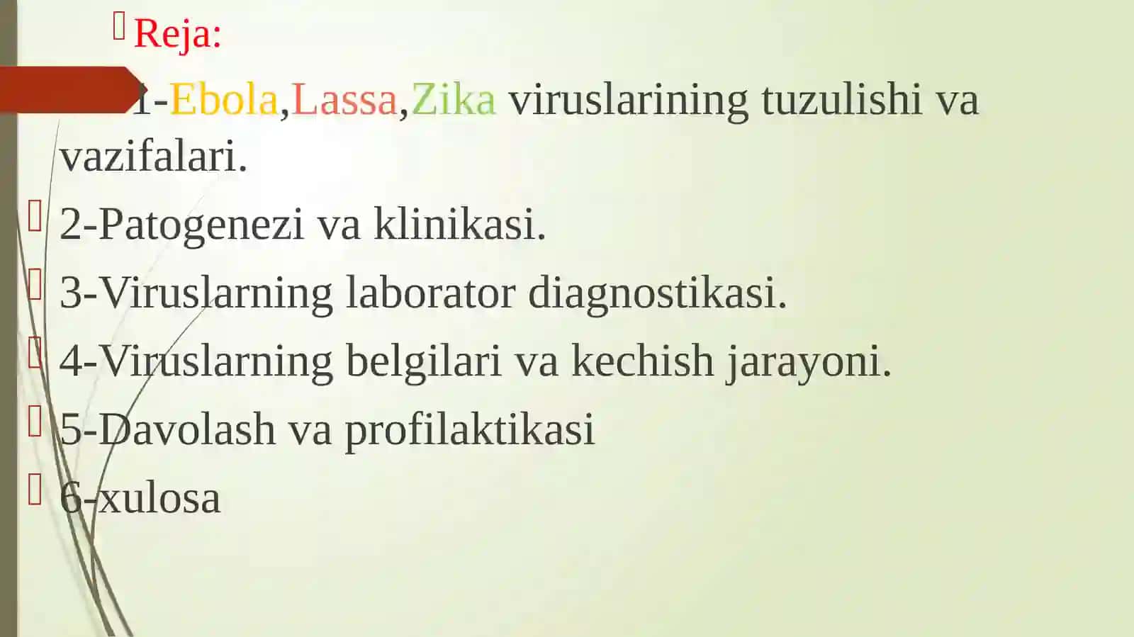 Inomjonov Namirjonning Mikrobiologiya, Immunologiya, Virusalogiya fanidan mustaqil ta’limi 3