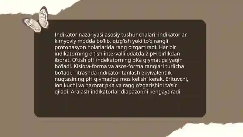 Indikatorlar nazaryasi 3