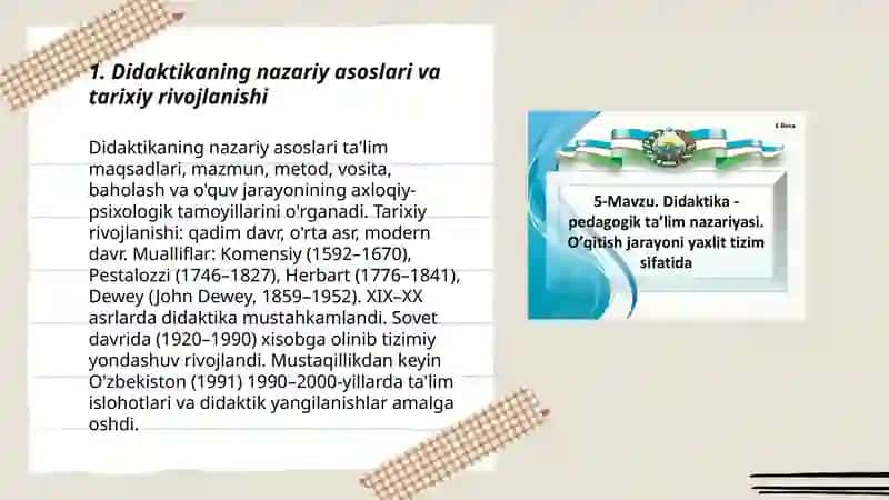 Didaktika talim nazaryasi sifatida 3