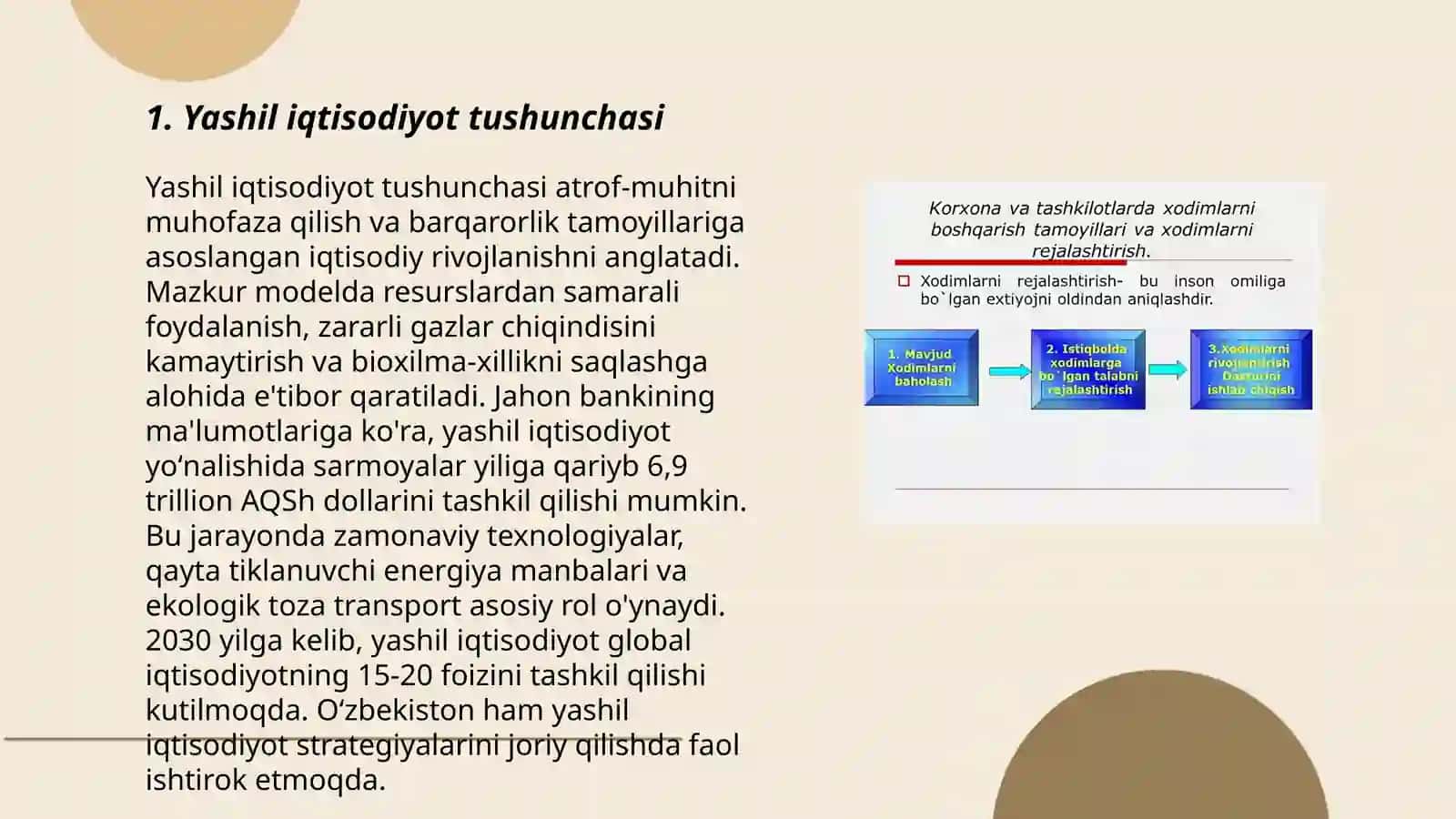 Yashil iqtisodiyotni yaratish va faoliyat yuritish asoslari 3