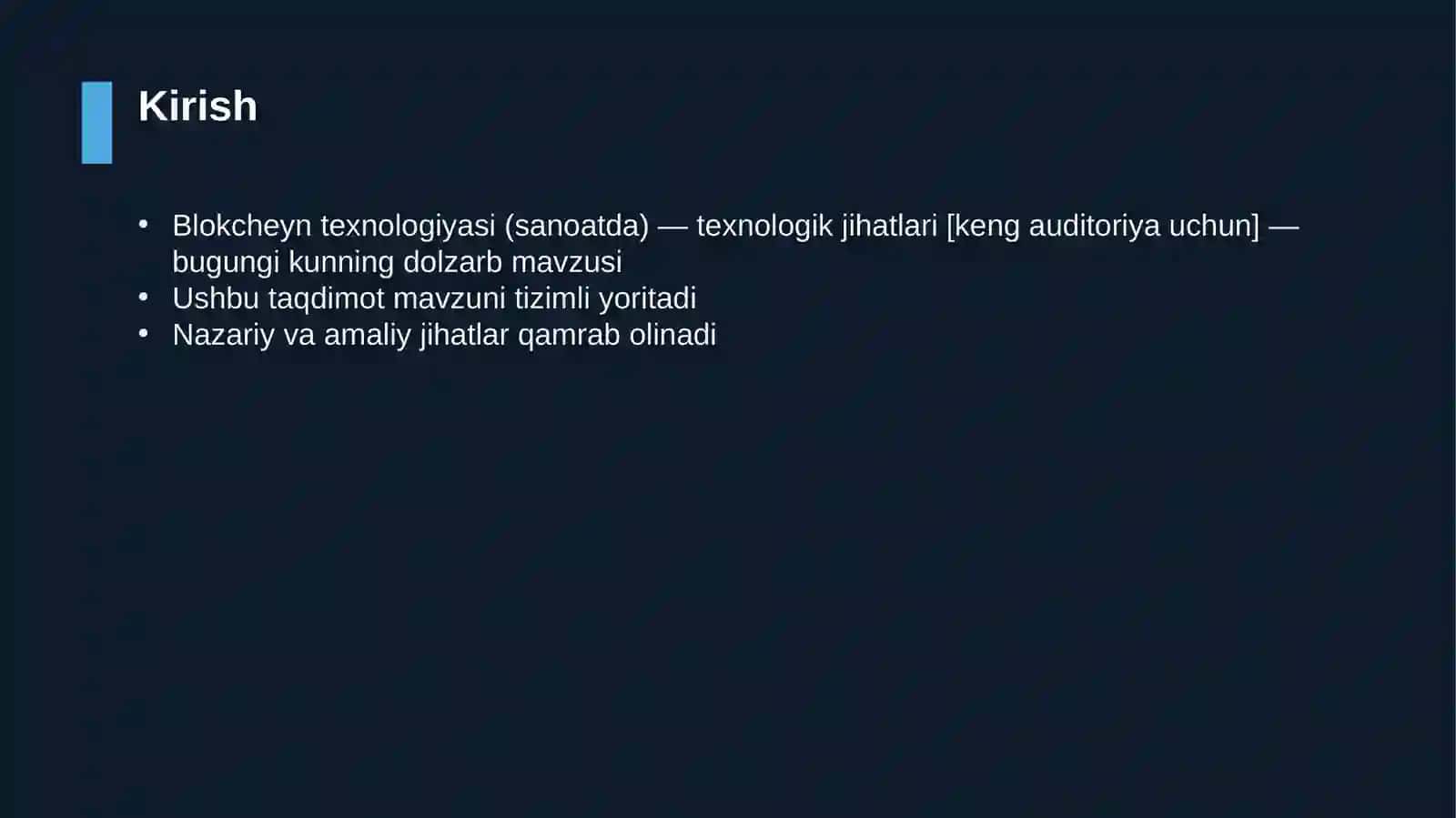 Blokcheyn texnologiyasi (sanoatda) — texnologik jihatlari [keng auditoriya uchun] 3