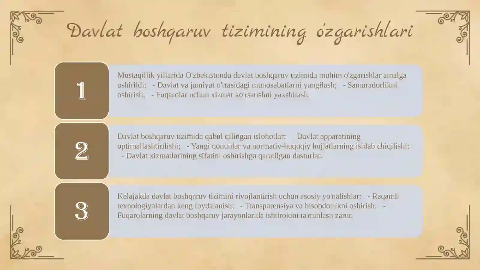 Davlat Tizimi 3