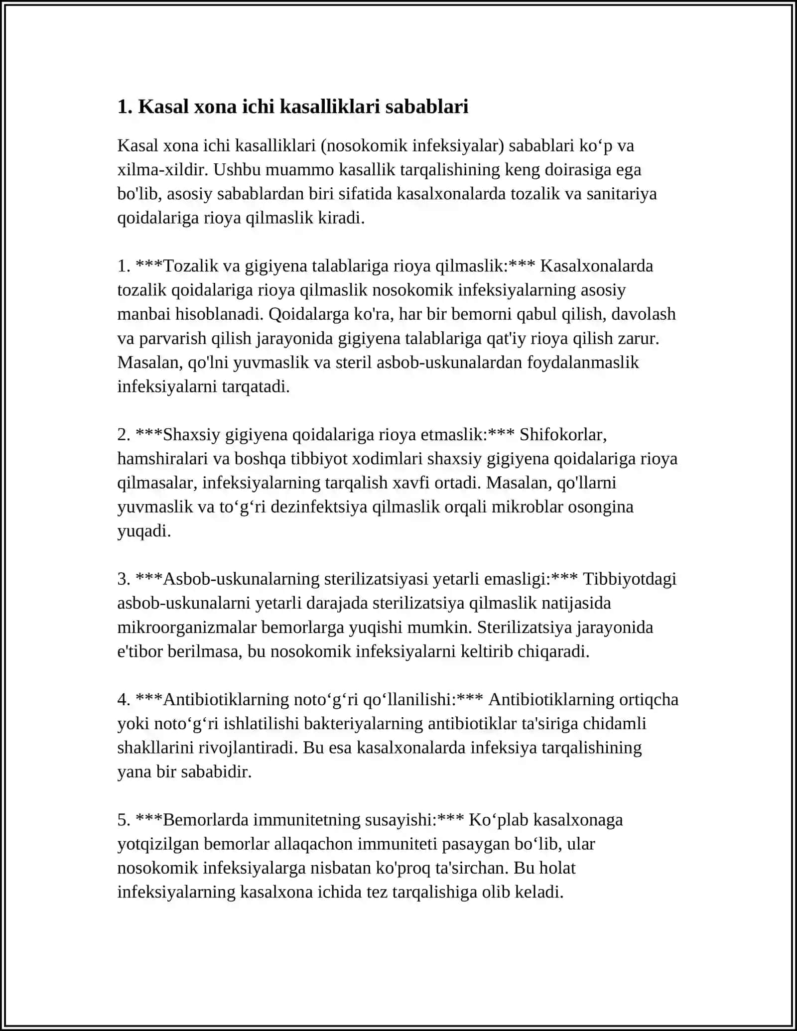 KASAL XONA ICHI KASALIKLARI EPIDEMIOLOGIK HARAKTERISTIKASI 3