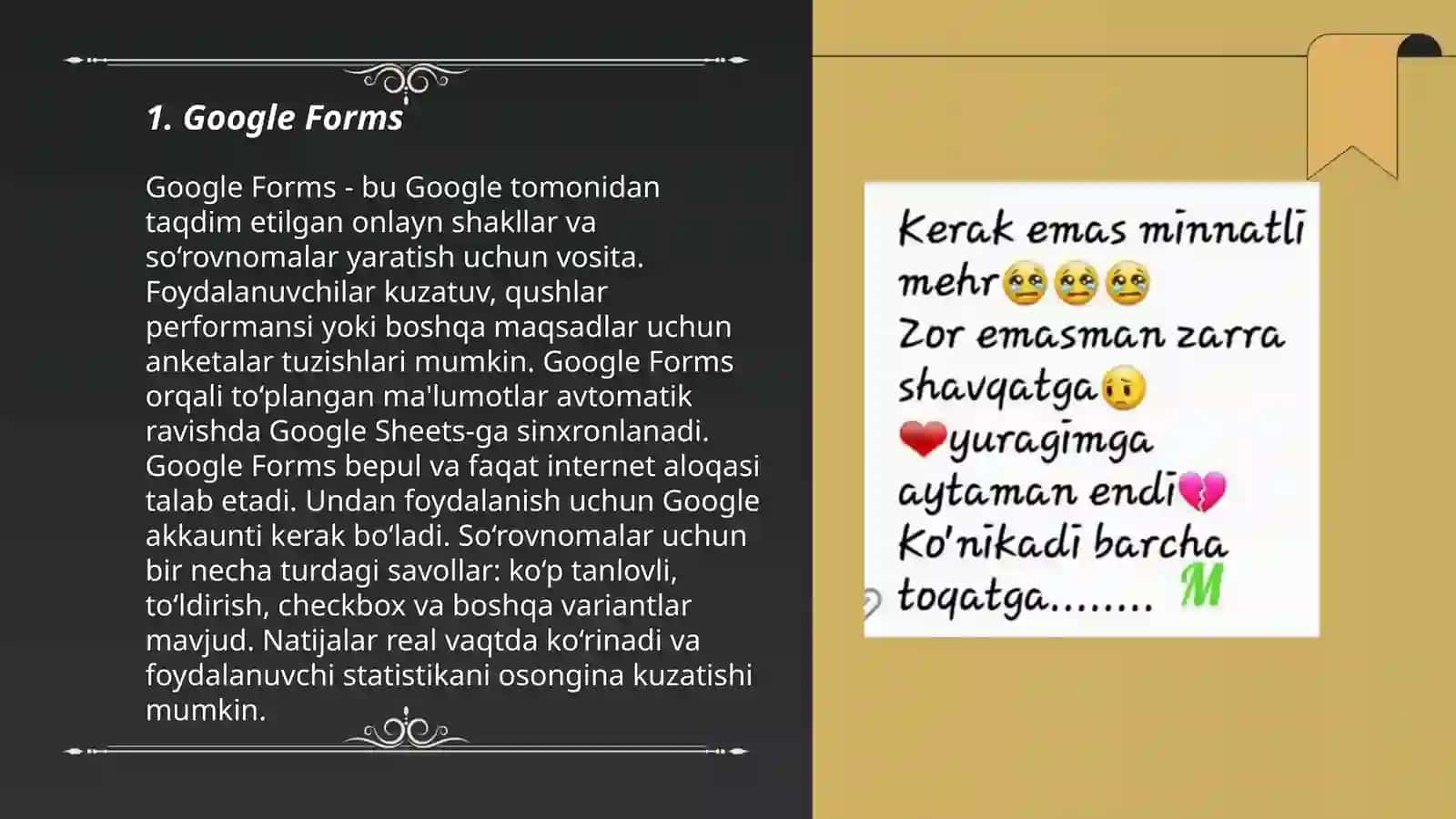 So'rovnomalar yaratish uchun eng yaxshi bepul platformalar 3