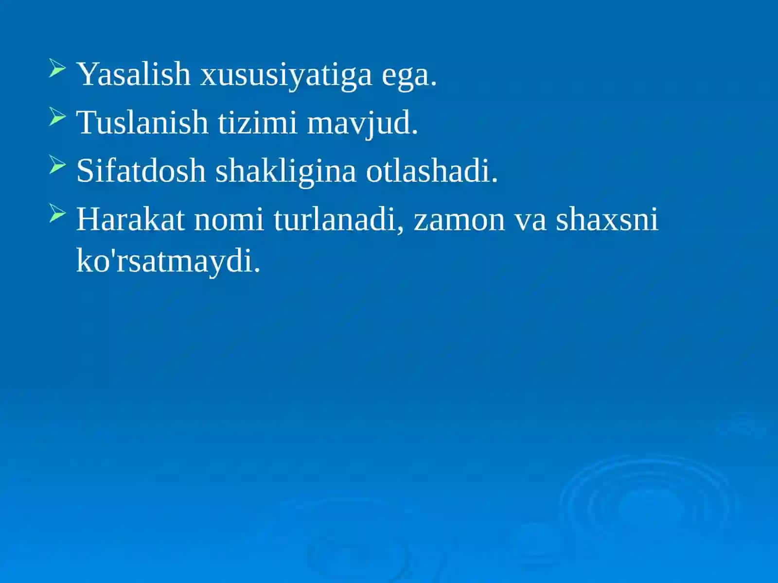 Fe’l mayllari 3