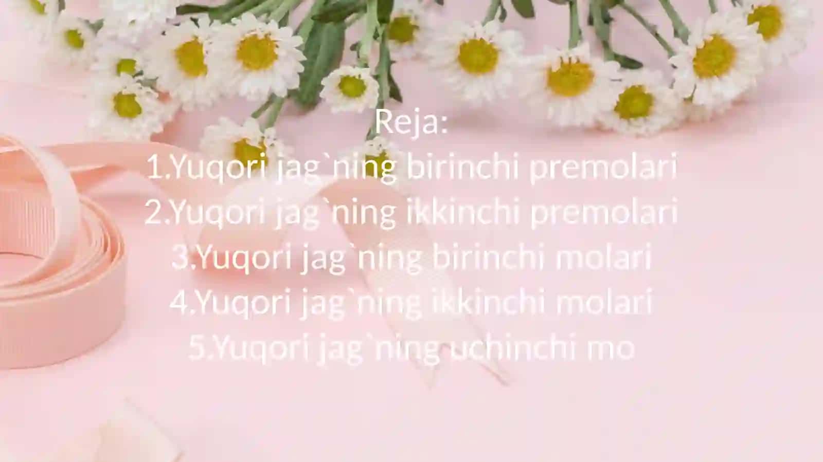 Yuqori jag`ning birinchi premolari 3