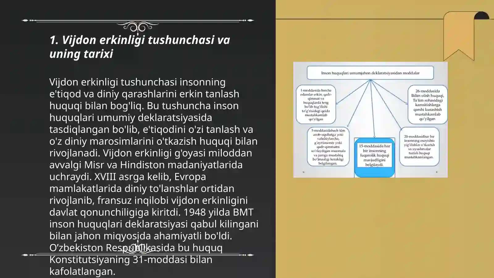 O’zbekiston hududida vijdon erkinligi haqidagi g’oyalarning shakillanishi va rivojlanishi 3