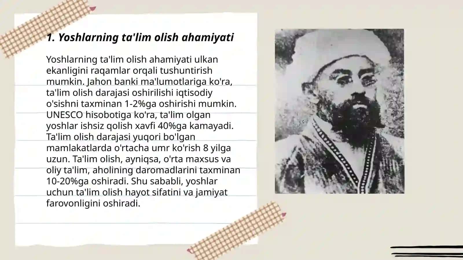 Mahmudxoʻja Behbudiyning "Yoshlarga murojaat" va "Muhtaram yoshlarga murojaat" 3