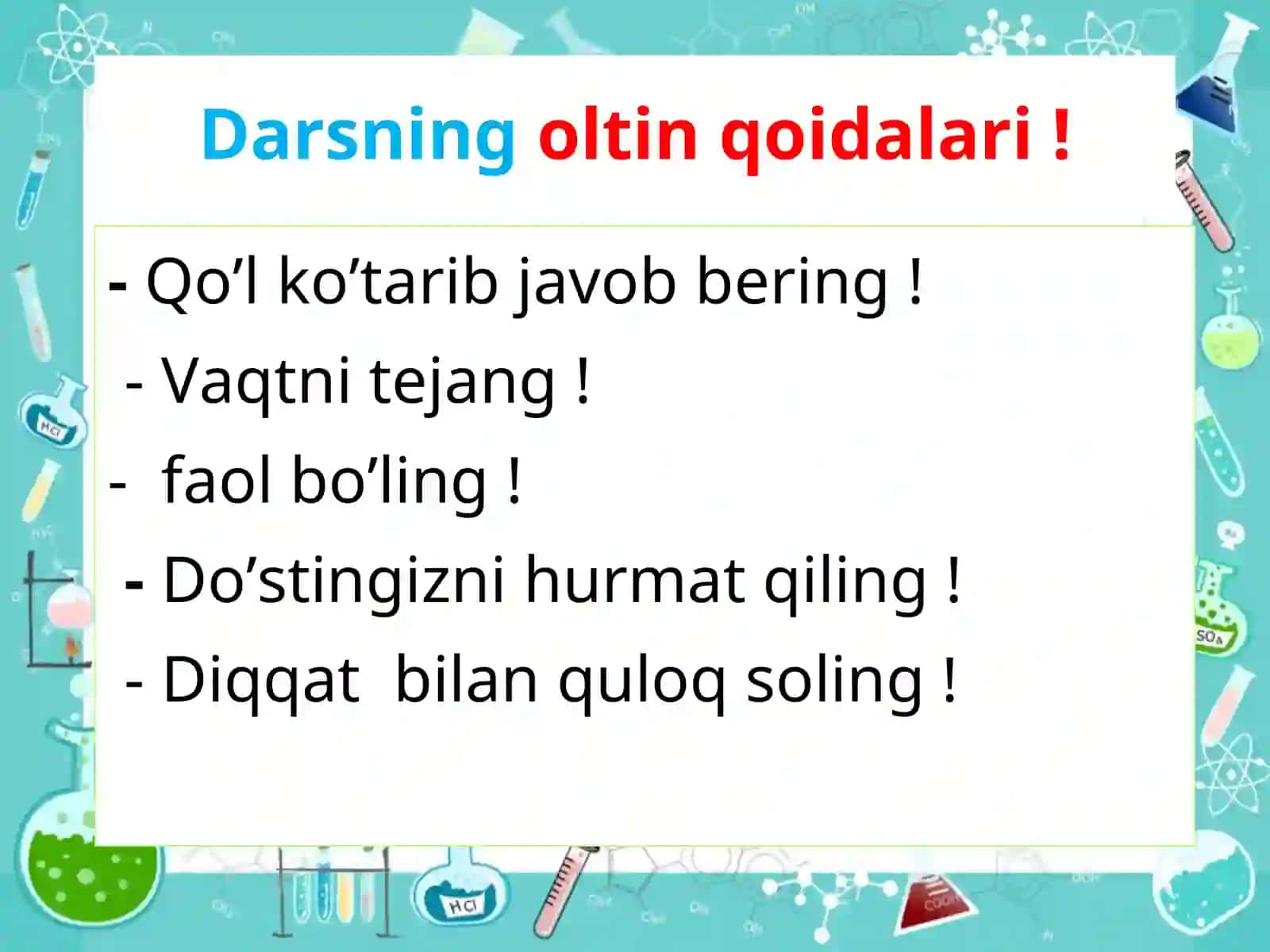 Tuzlarning olinishi va uning xossalari 3