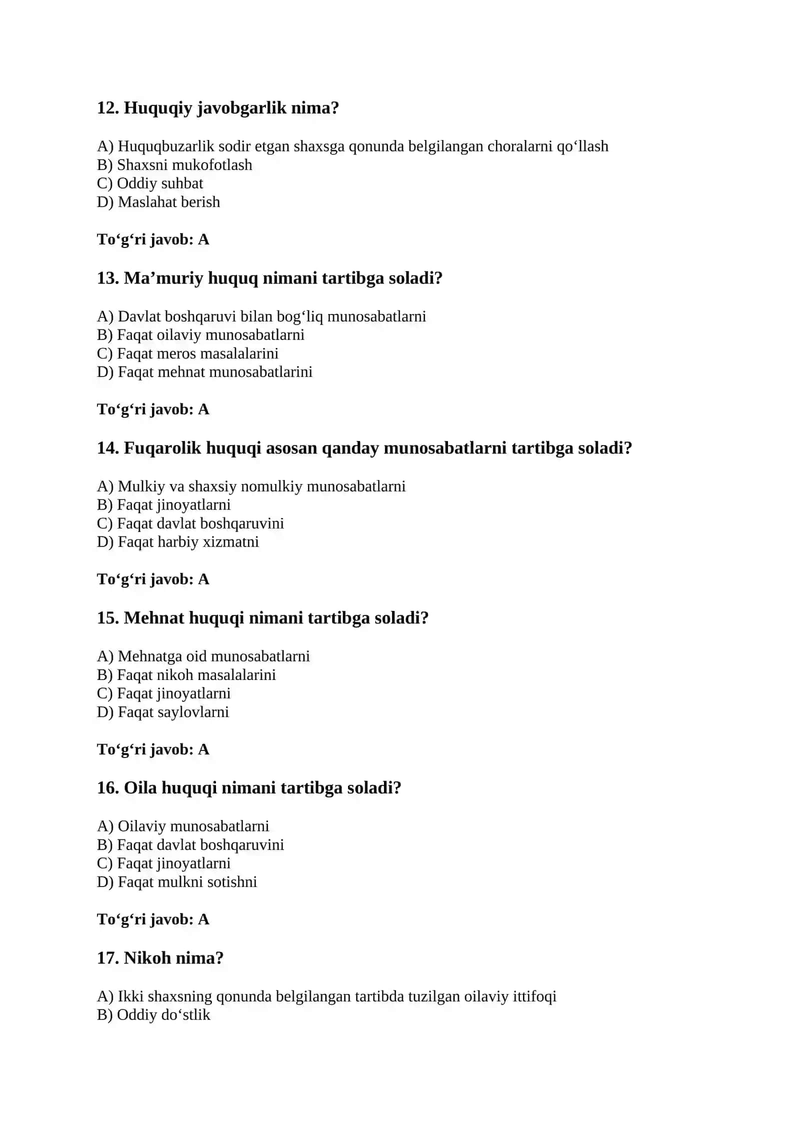 test huquq fanidan 3
