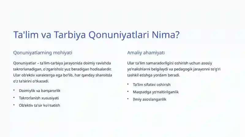 Pedagogik Qonuniyatlar va Tamoyillar 3