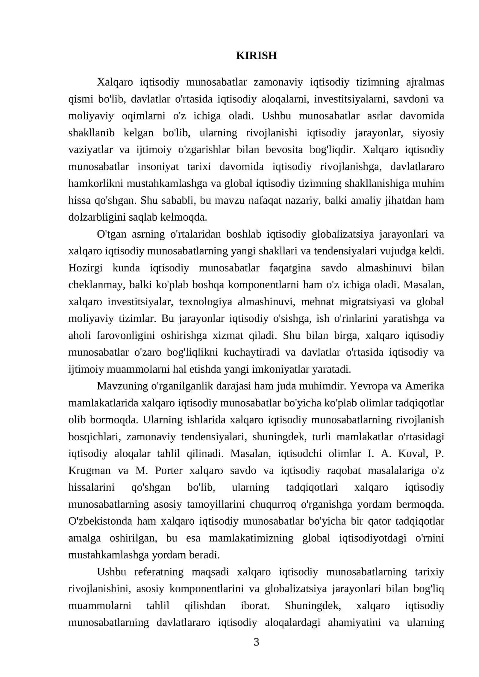 Xalqaro Iqtisodiy Munosabatlar va Uning Shaklanishi 3