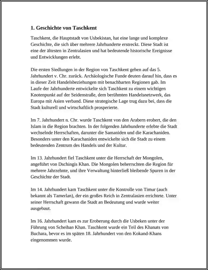 Geschichte von Taschkent 3