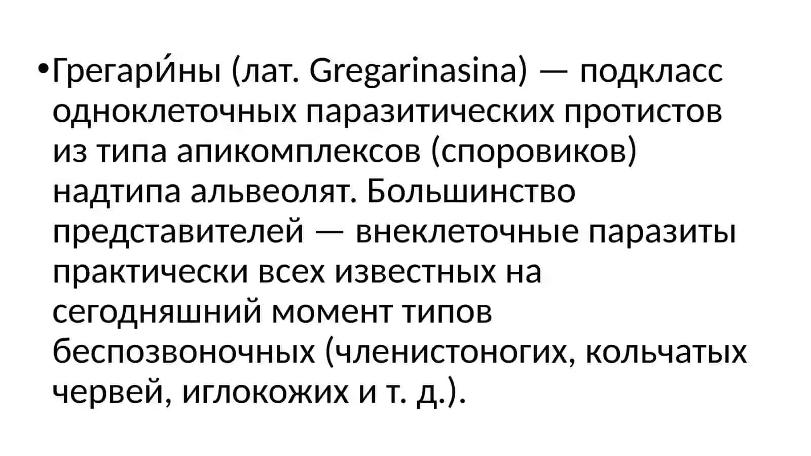 Грегарины 3