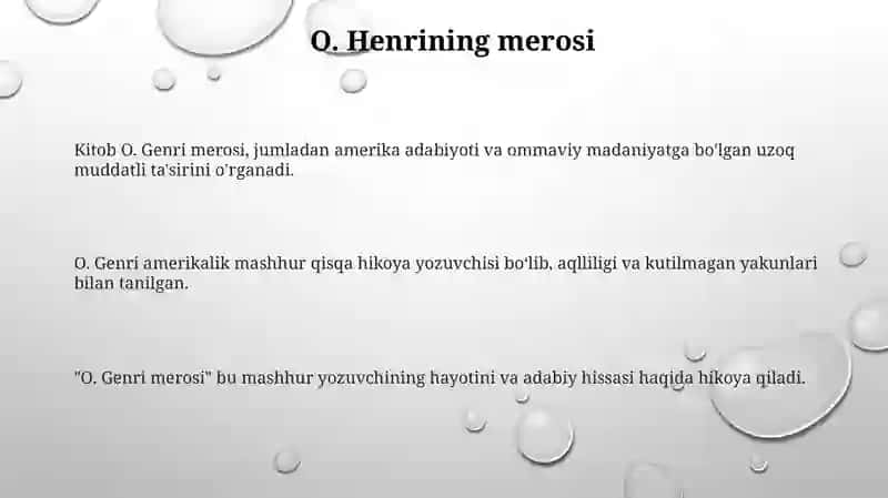 O.Genriy Bekatda hikoyasi 3