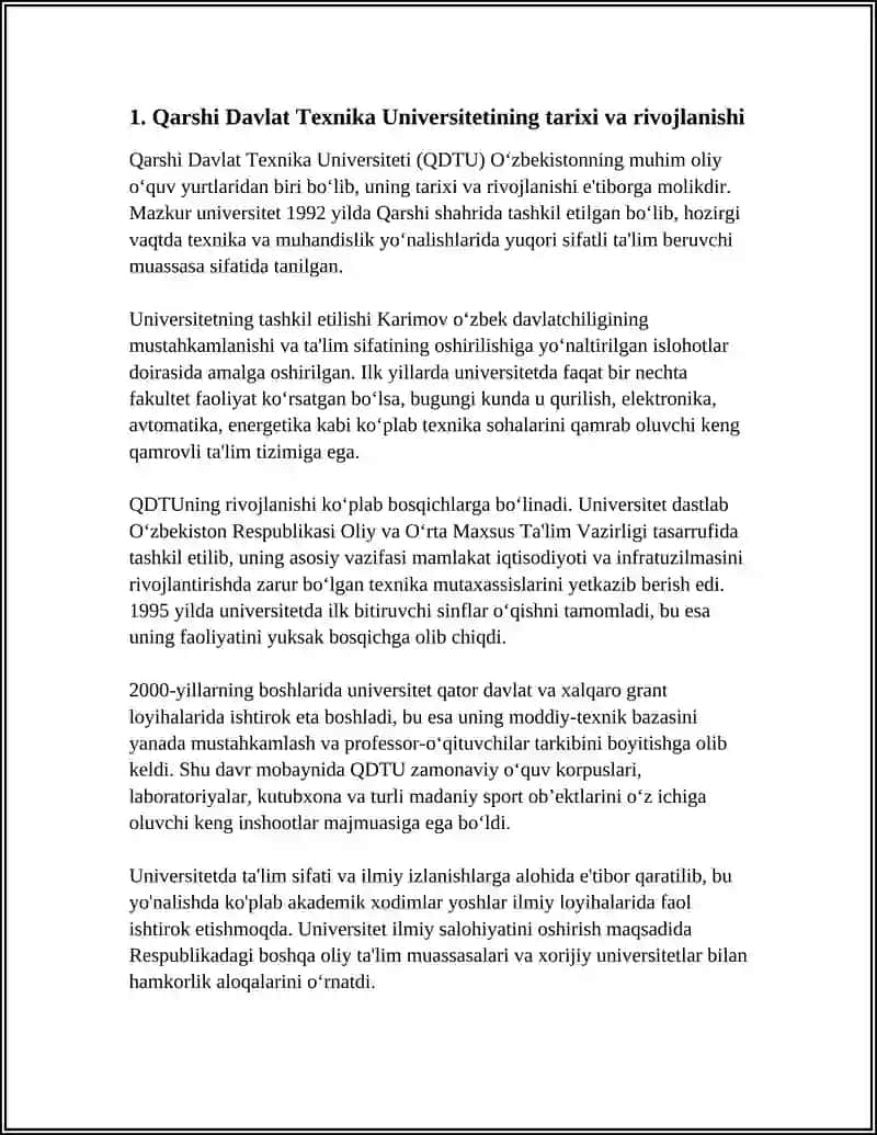 QARSHI DAVLAT TEXNIKA UNIVERSITETI 3