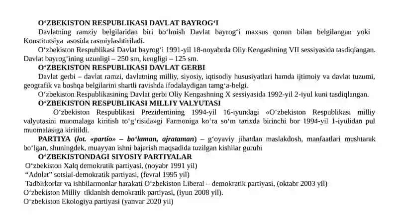 O‘zbekiston Respublikasi Konstitutsiyasi 3