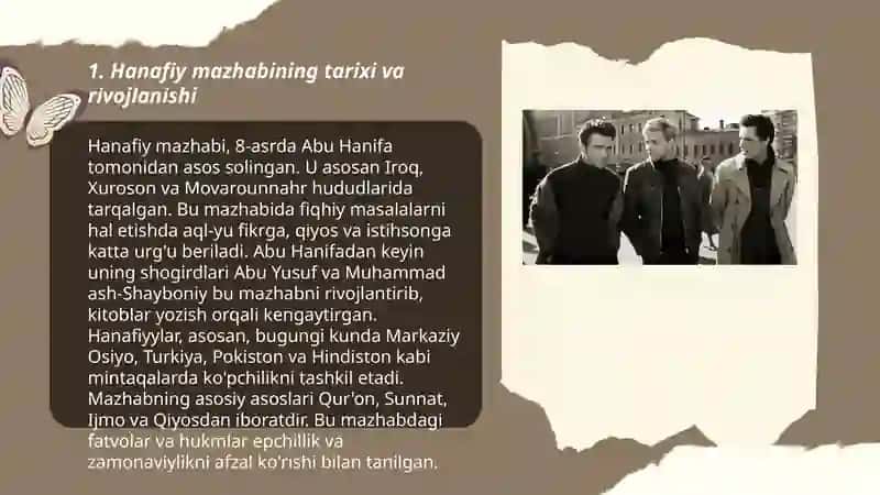 Hanafiy mazhabining orni 3