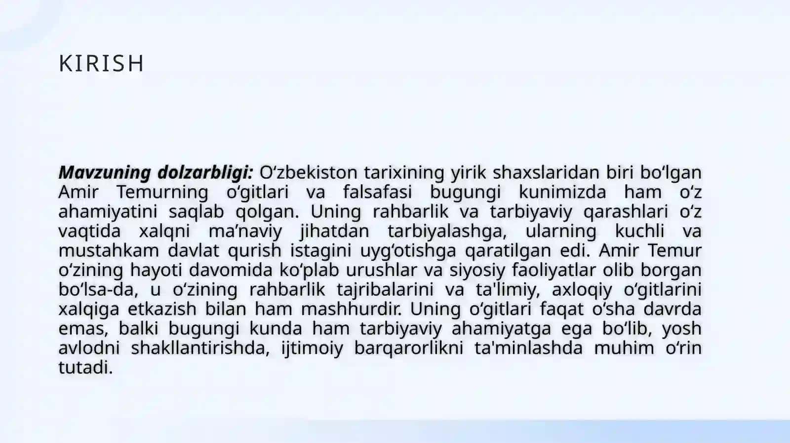 AMIR TEMUROʻGITLARININGTARBIYAVIYAHAMIYATI 3