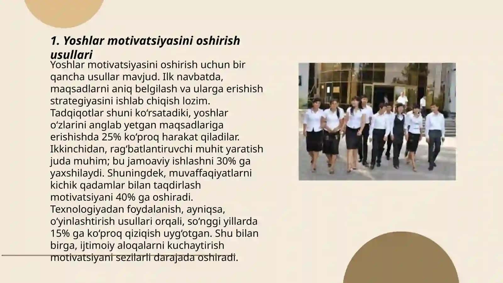 Yoshlar ta’lim tarbiyasi muammolarini tatbiq etishning ilmiy pedagogik metodlari 3