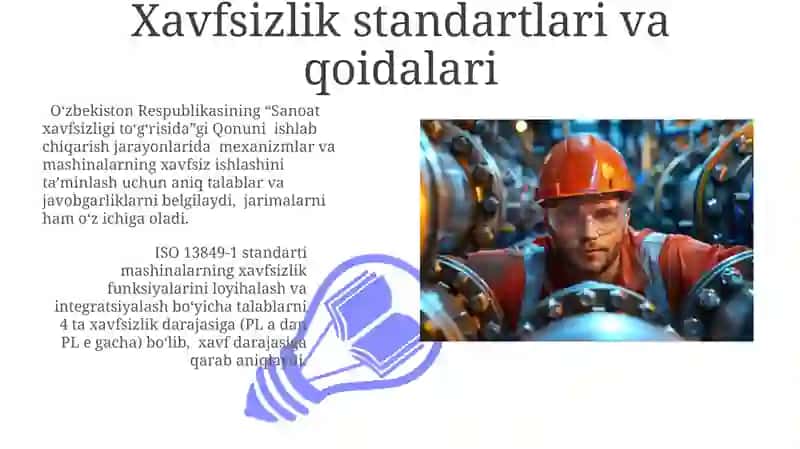Mashina va mexanizmlar uchun xavfsizlik texnikasi 3