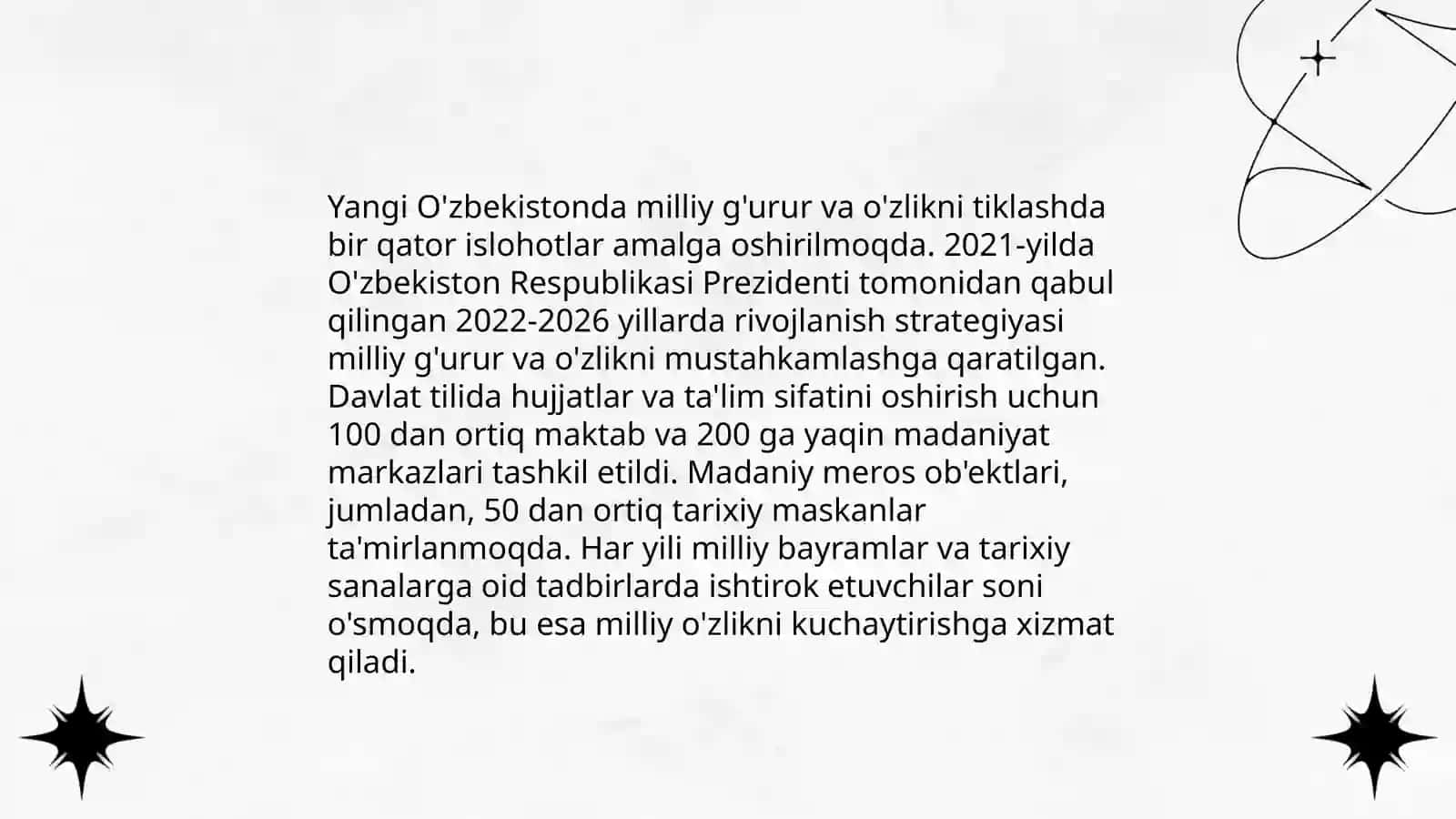 Yangi Òzbekistonda amalga oshirilayotgan ma'naviy òzgarishlar 3