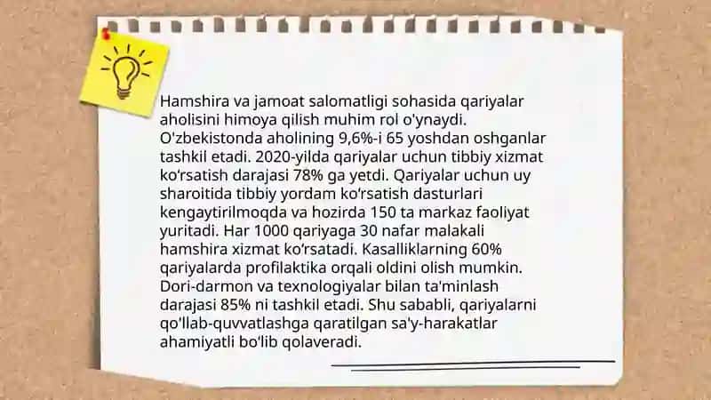 Qariyalar salomatligini himoya qilishda hamshiraning oʻrni 3