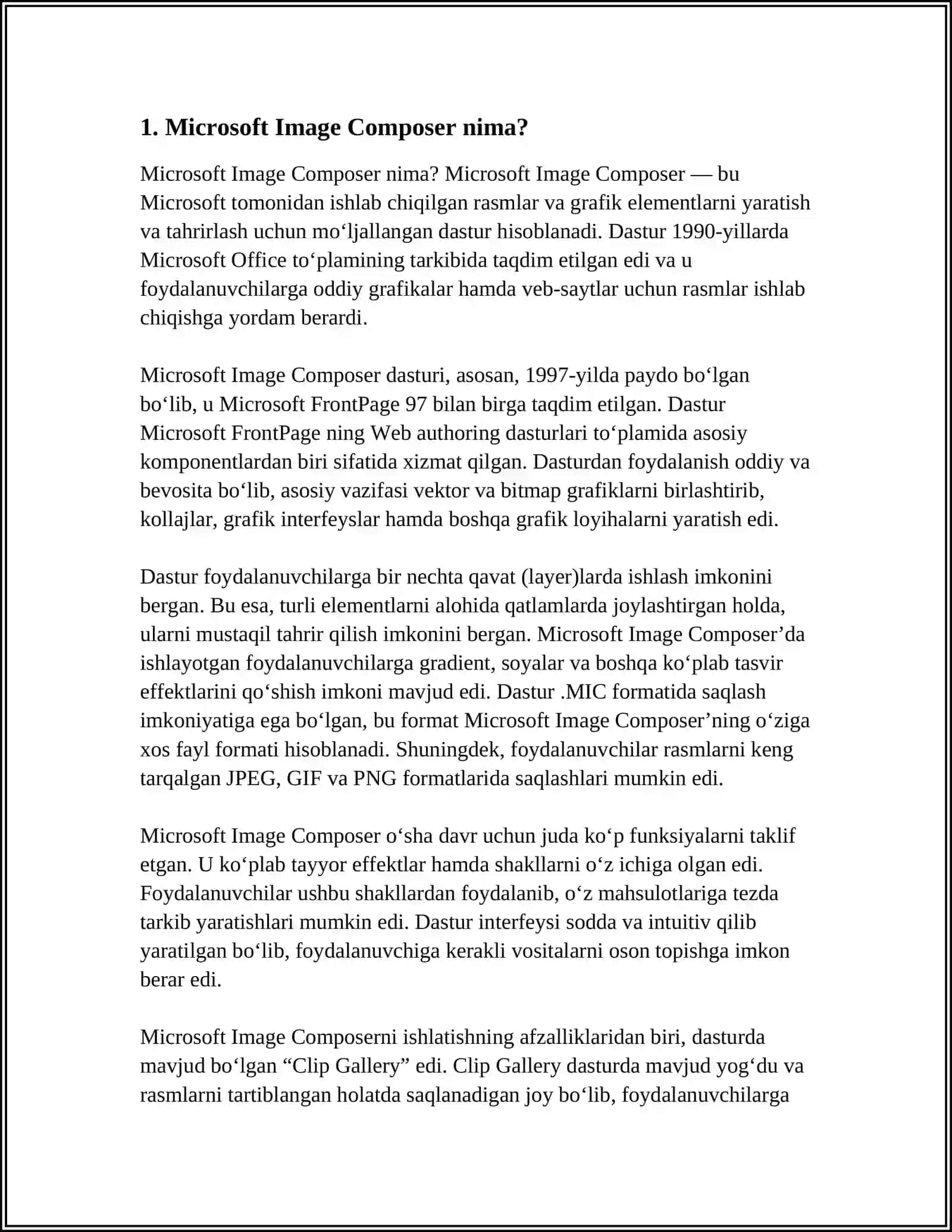 MICROSOFT IMAGE COMPOSER MUHARRIRI 3