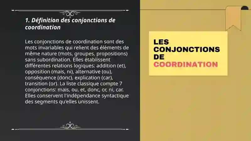 Les conjonctions de coordination et de subordination 3