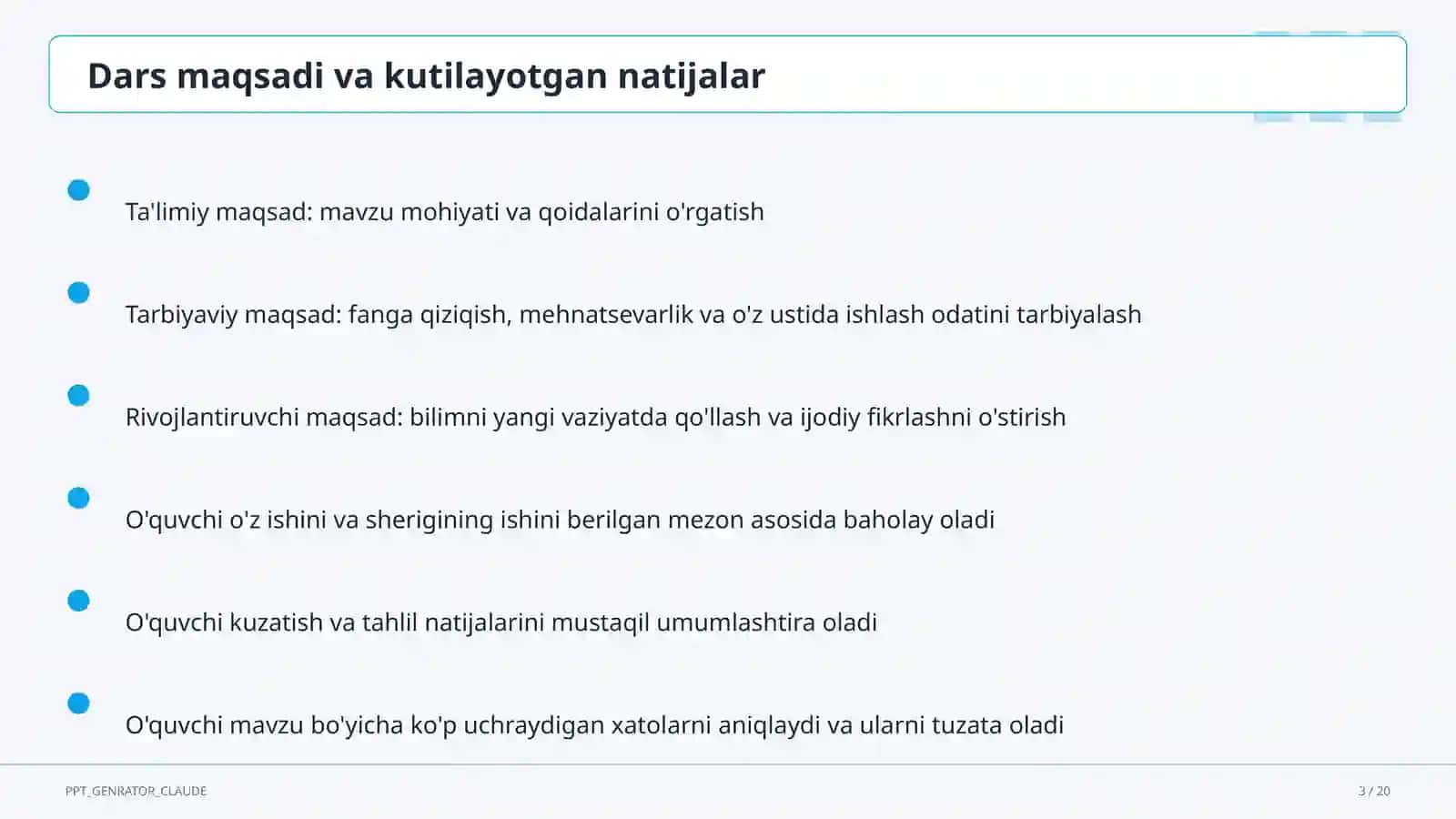 Unli va undosh tovushlarning tasnifi (5-sinf) 3