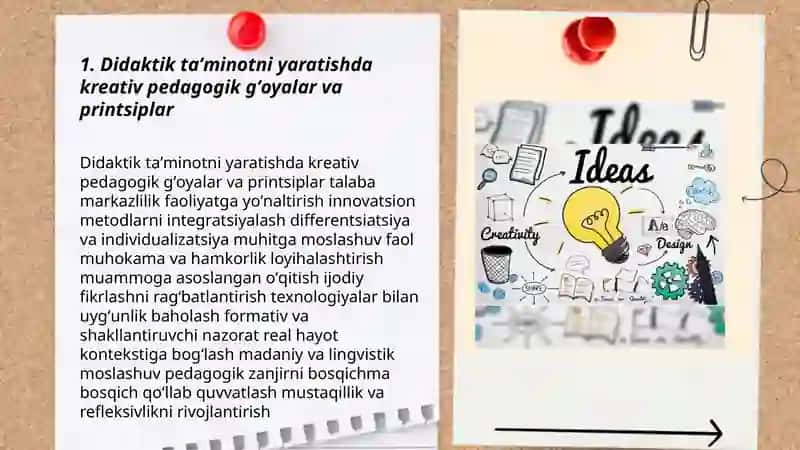 Didaktik taʼminotni yaratishga kreativ yondashuv 3