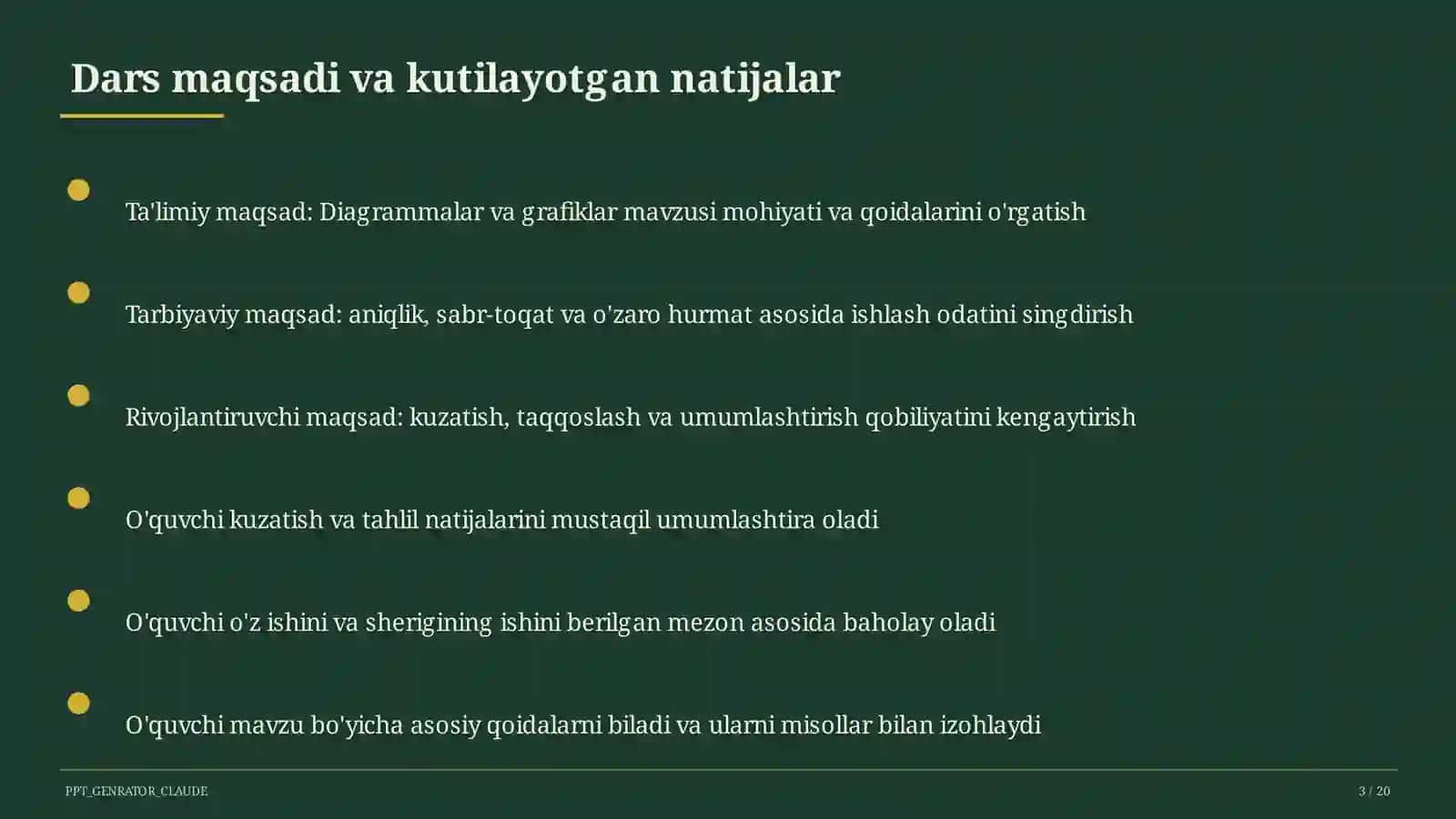 Diagrammalar va grafiklar (6-sinf) 3