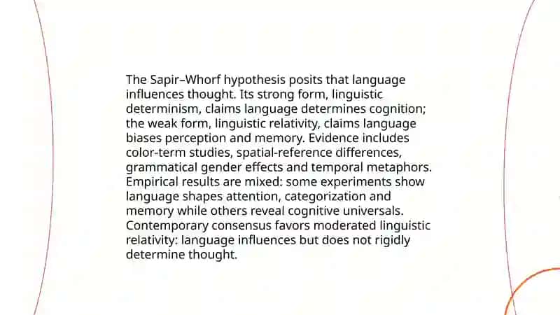 Exploring the relationship between language and thought 3