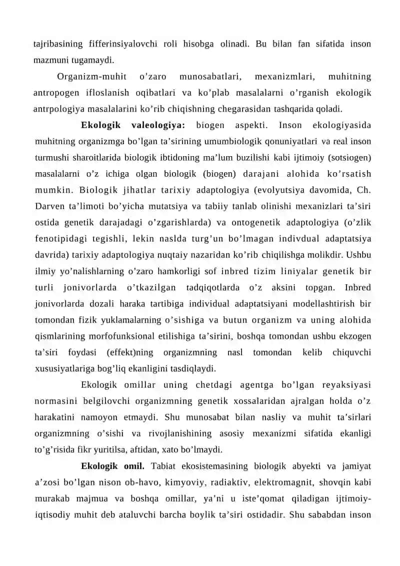 Valeologik yo’nalishlar: Pedagogik, ekologik va ijtimoiy valeologiya 3