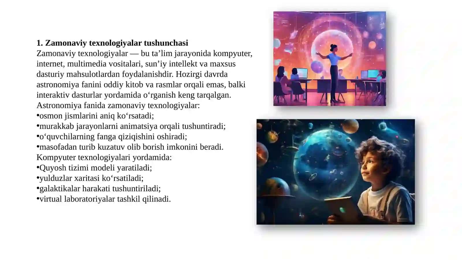 Astronomiya o'qitishda zamonaviy kompyuter va dasturiy mahsulotlardan foydalanish usullari 3