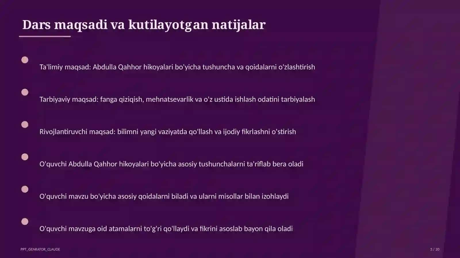 Abdulla Qahhor hikoyalari (8-sinf) 3