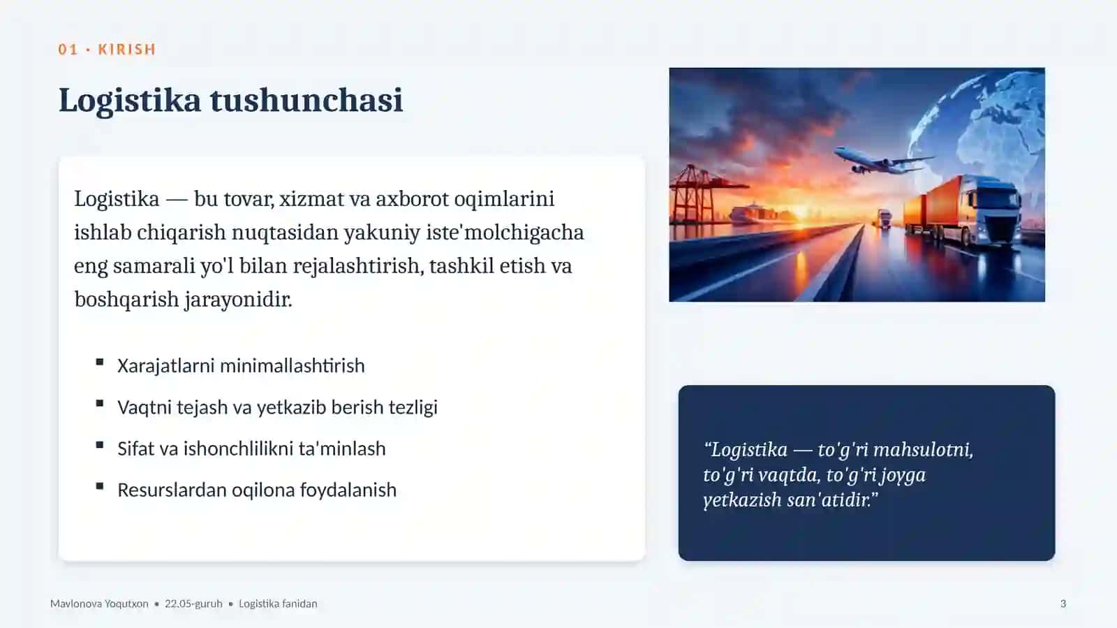 Logistika Fani 3