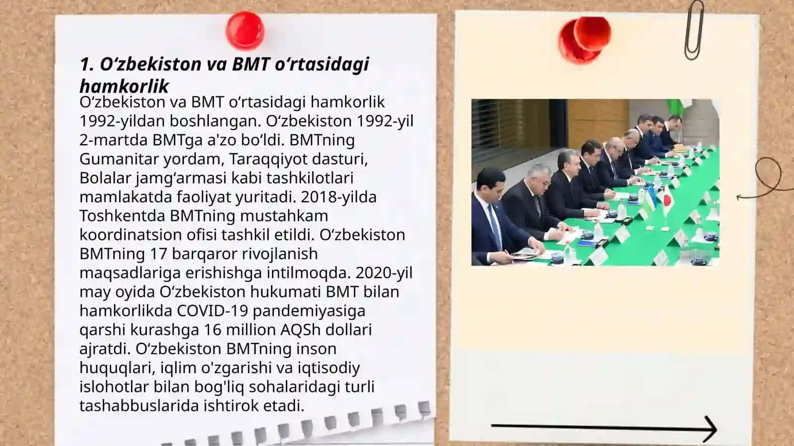 Oʻzbekistonning xalqaro tashkilotlar bilan hamkorlik aloqalari 3