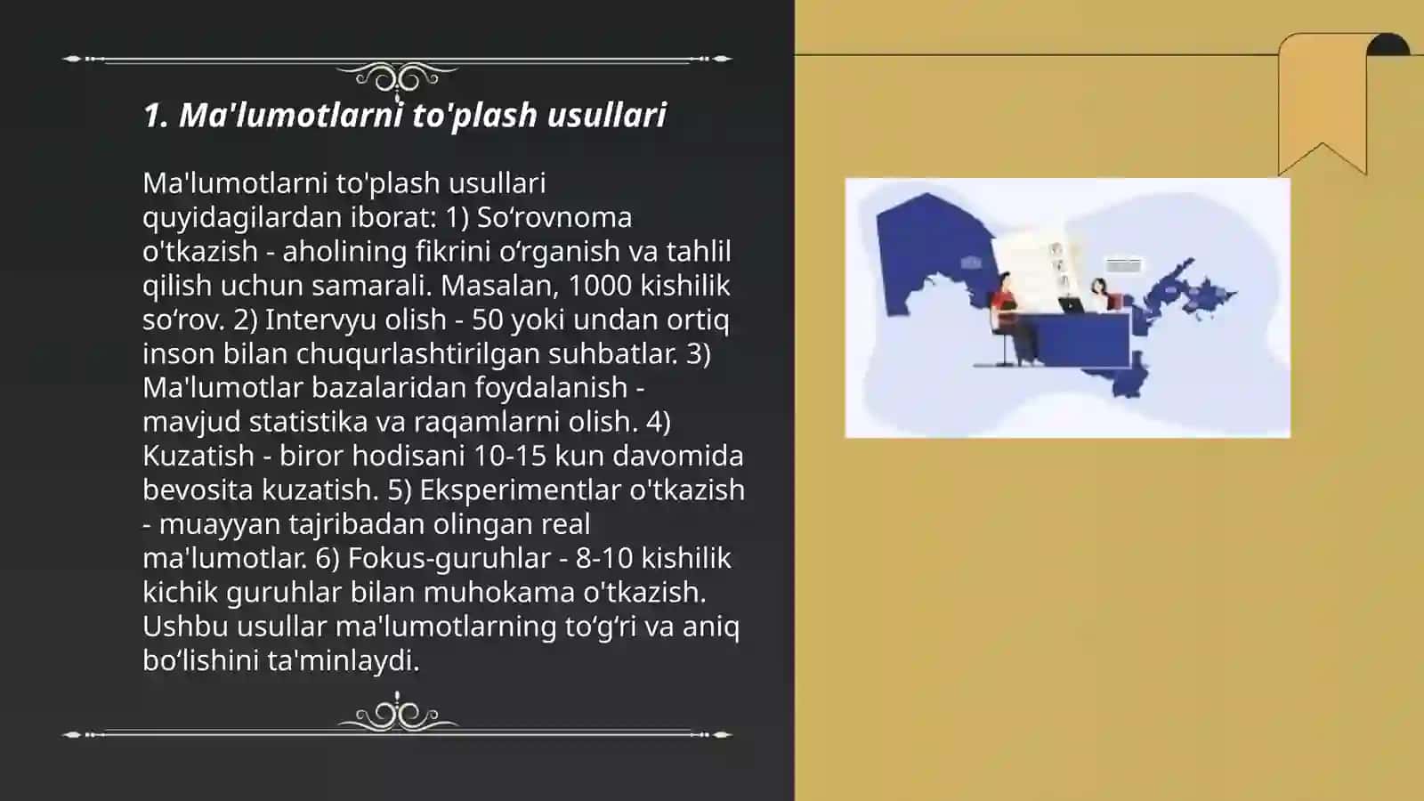 Ma'lumotlarni to'plash usullari 3