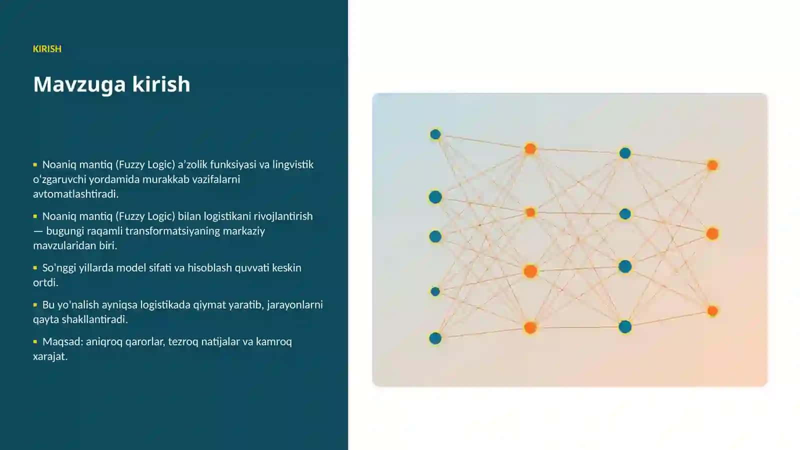 Noaniq mantiq (Fuzzy Logic) bilan logistikani rivojlantirish 3
