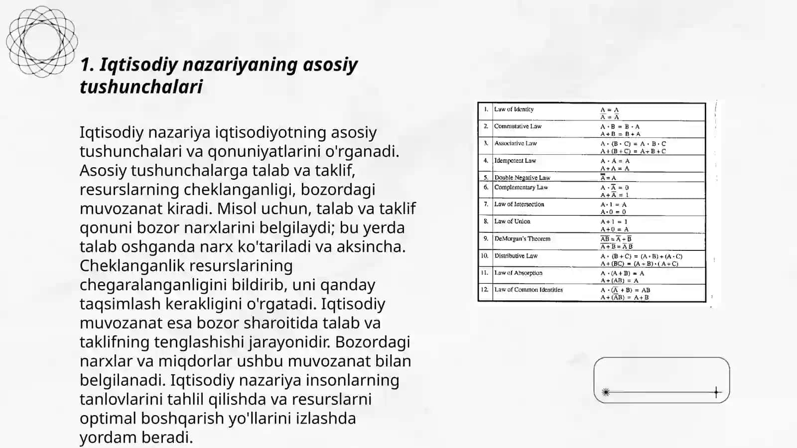 Iqtisodiy nazariya fanining funksiyalari va mantiqiy tarkibi 3